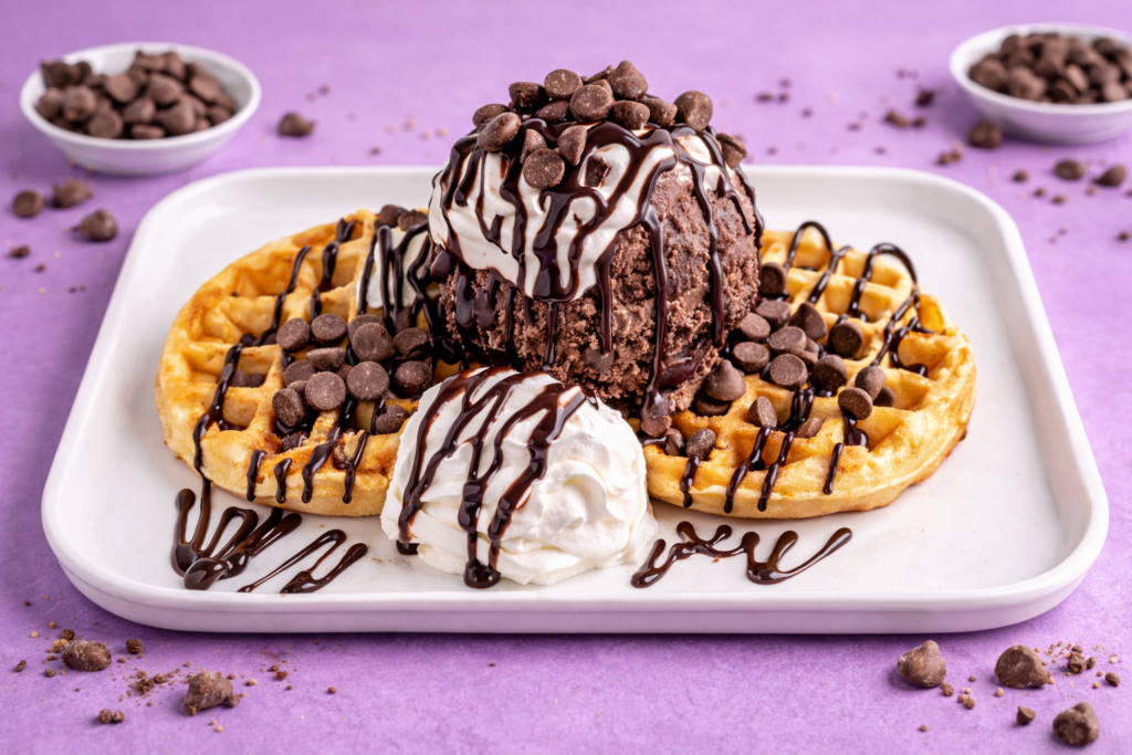 Chocolate Waffle by Ice Cream Cafe